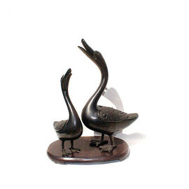 Outdoor / Indoor Patung-patung Hewan Besi Cor / Bronze Swan Sculpture