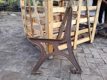 Durable Outdoor Garden Cast Iron Bench Berakhir Sandaran Tangan Untuk Taman Umum