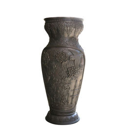 Dekorasi besi cor emas antik besi cor pot bunga / taman logam pion pekebun
