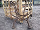 Custom Luar Tempa Besi Cor Bench Berakhir / Cast Iron Garden Furniture