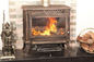 Efisiensi Tinggi Victorian Cast Iron Fireplace Craft Stove Dengan Cerobong