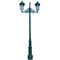 Twin Head Sand Cast Iron Lamp Posting Decorative Street Lamp Post Pole