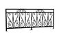 Dilapisi bubuk Besi Cor Dekorasi Teras Luar Ruangan / Villa Cast Iron Fence